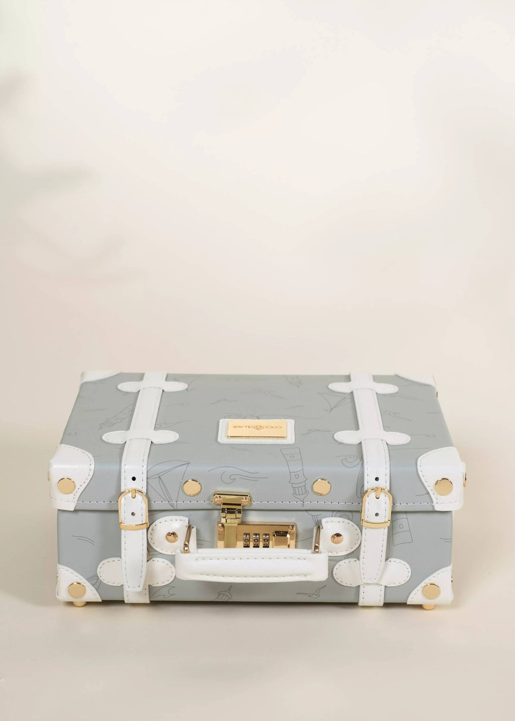Little Travel Vegan LeatherSuitcase - Ocean