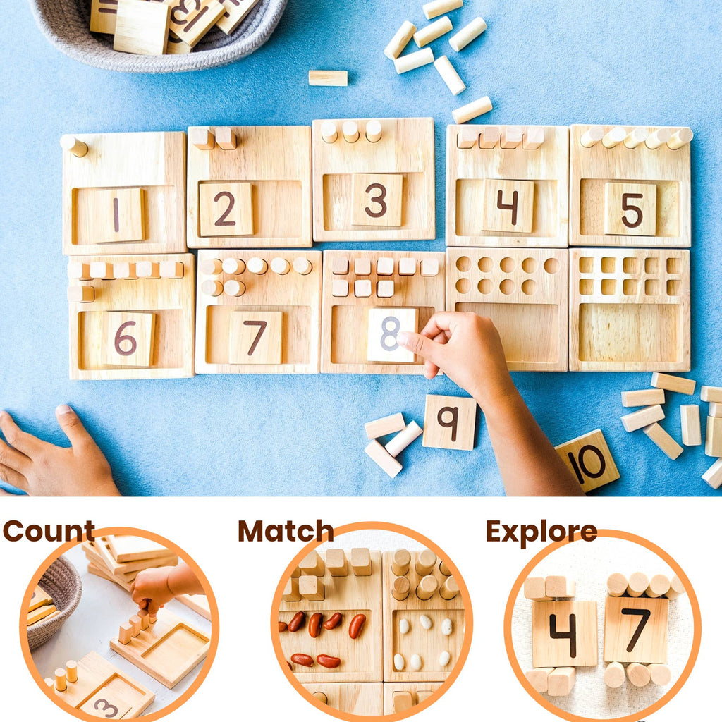 Montessori Counting Pegs and Flashcards