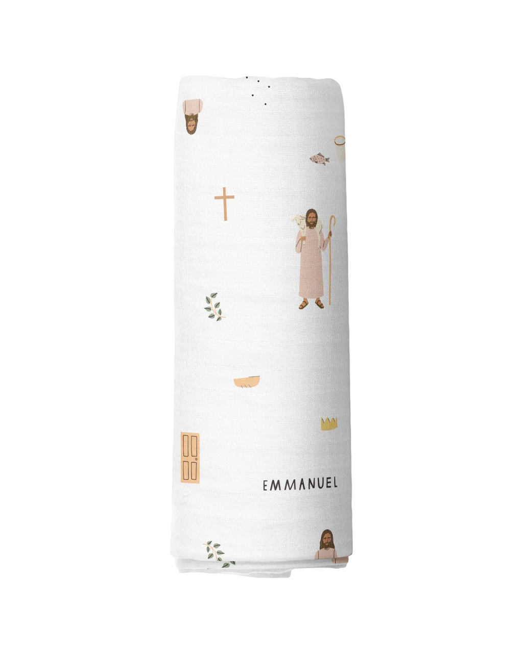 Jesus Muslin Swaddle Baby Blanket
