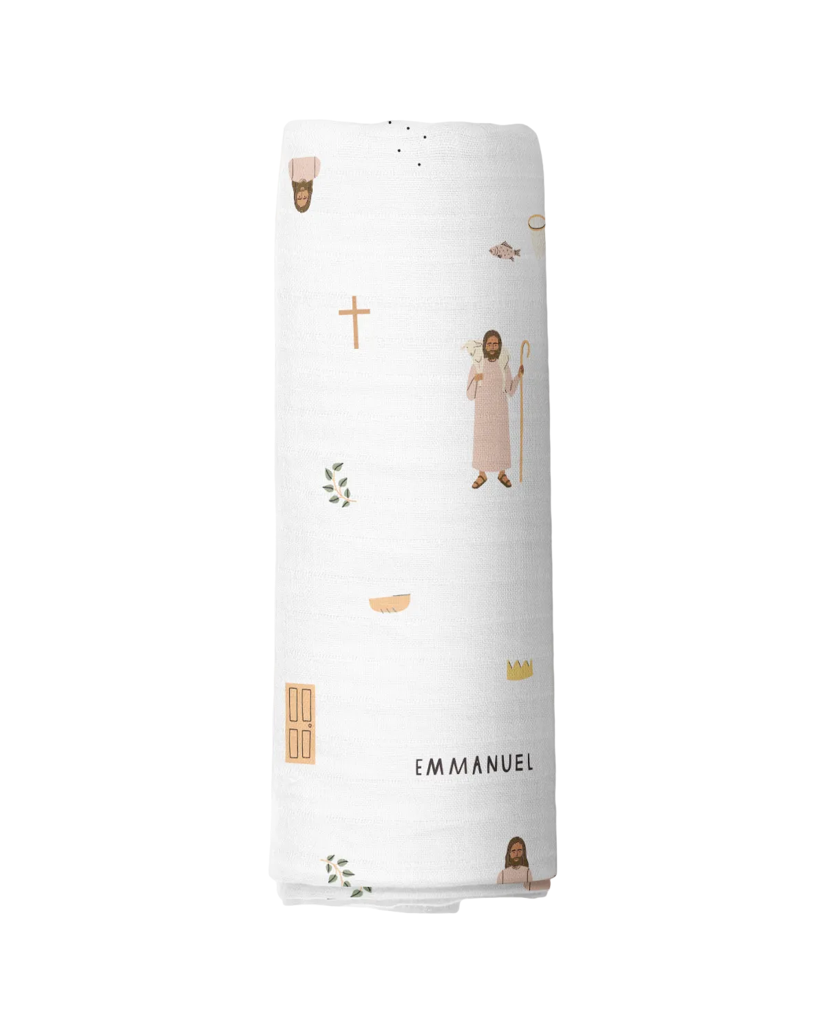 Jesus Muslin Swaddle Baby Blanket
